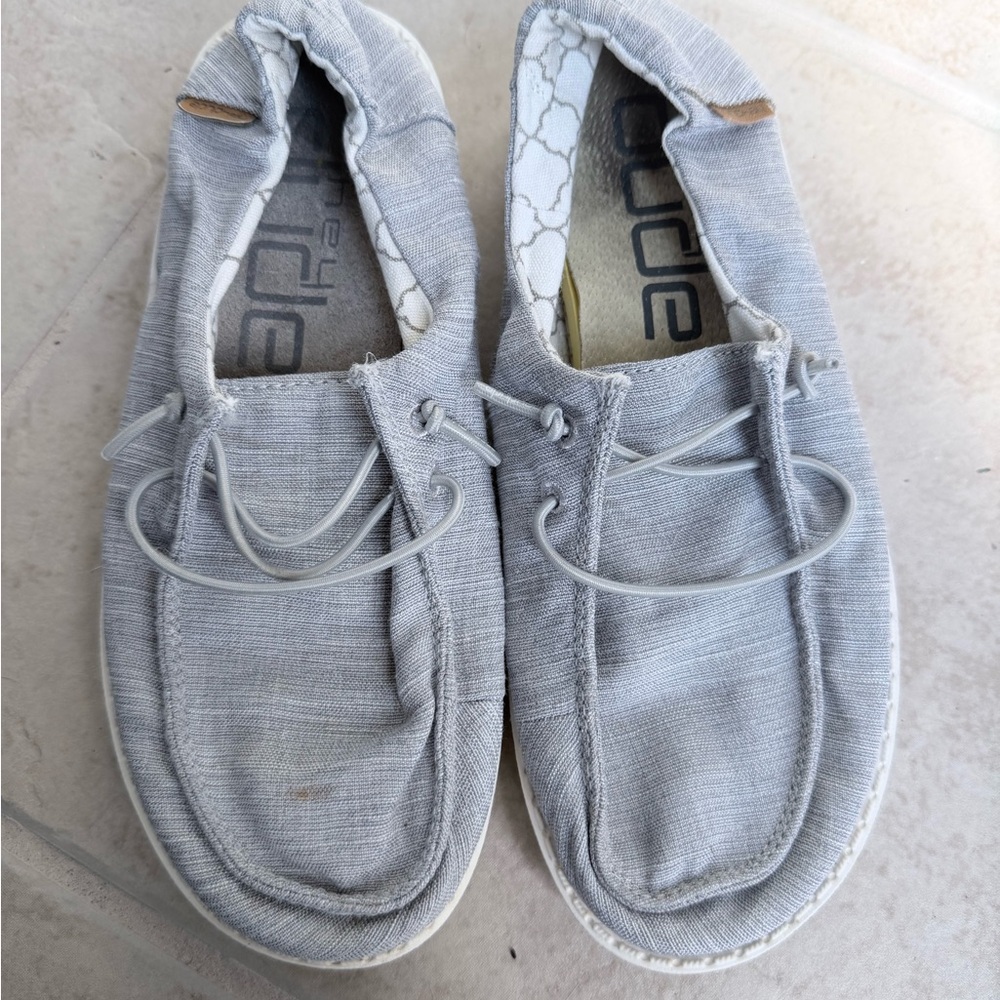 Hey Dude Light Gray Men's Loafers